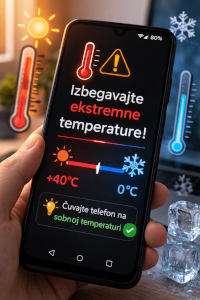 izbegavajte visoke temperature izbegavajte visoke temperature