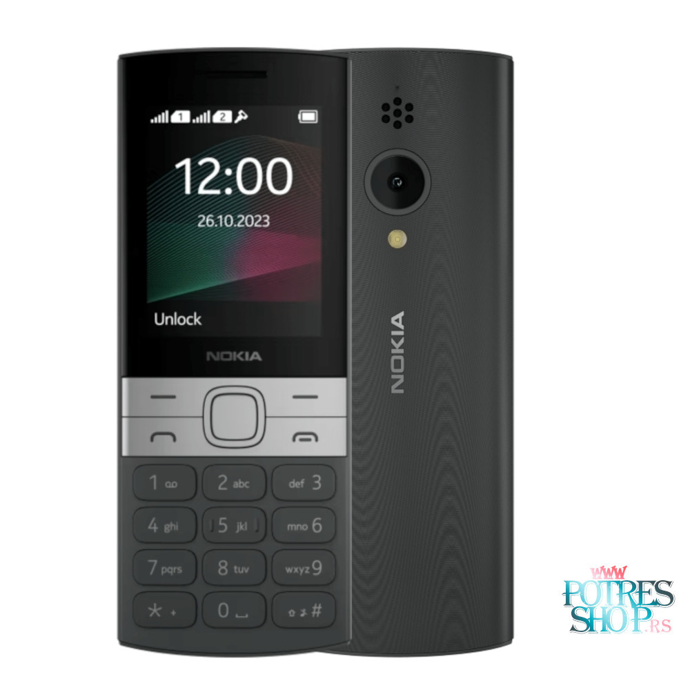 POTRESSHOP-nokia-150-2023-ds-crna-0.jpg MOBILNI TELEFON NOKIA 150 2023 DS CRNA - Slika 1