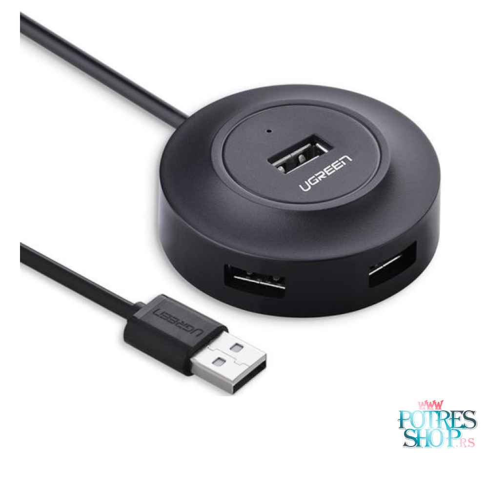 USB-Hub-4-Porta-UGREENCR106-potresshop.rs-.png UGREEN USB HUB 1/4 1M 2.0 CR106 - Slika 1