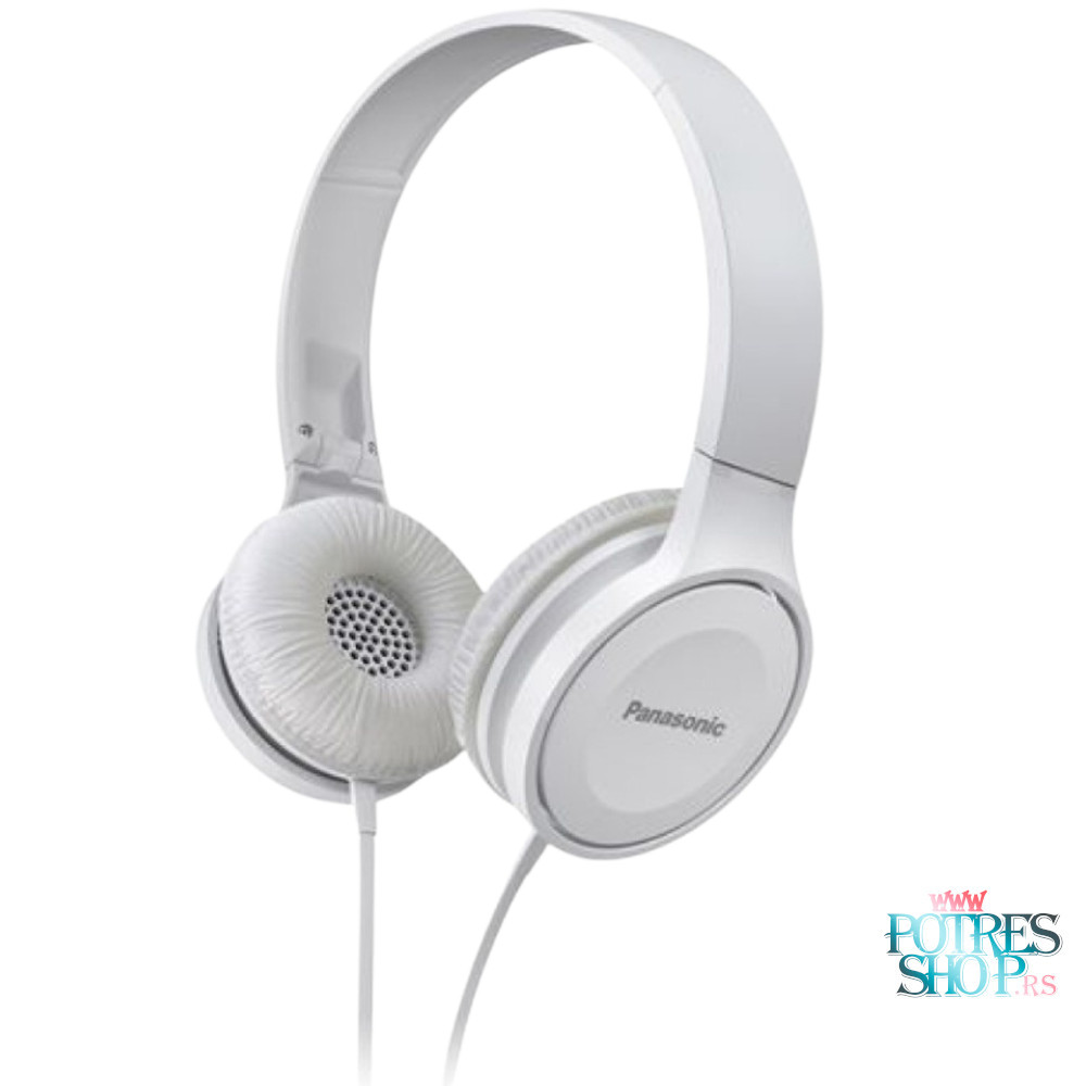 panasonic-slusalice-rp-hf100e-bele-3-5mm-potresshop.jpg SLUSALICE PANASONIC POWERFUL SOUND RP-HF100E BELE 3.5MM - Slika 1