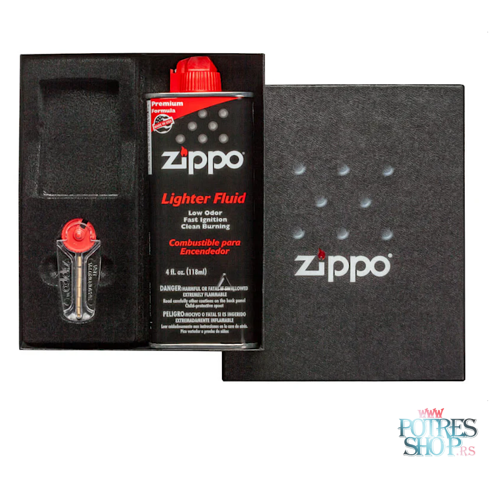 poklon-pakovanje-zippo-potresshop.png ZIPPO POKLON SET BENZIN-KREMEN - Slika 1