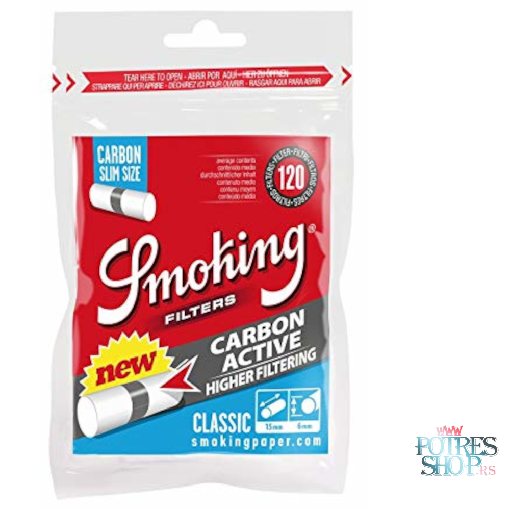 smoking-filteri-slim-carbon-15mm-potresshop.png SMOKING FILTERI CLASSIC SLIM CARBON 15MM - Slika 1