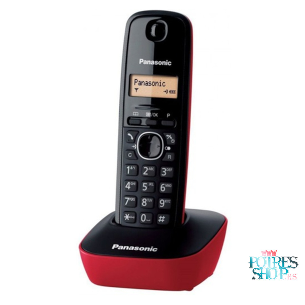 telefon-panasonic-KX-TG1611FXR-potresshop.rs-.png PANASONIC BEZICNI TELEFON KX-TG1611FXR CRVENI - Slika 1
